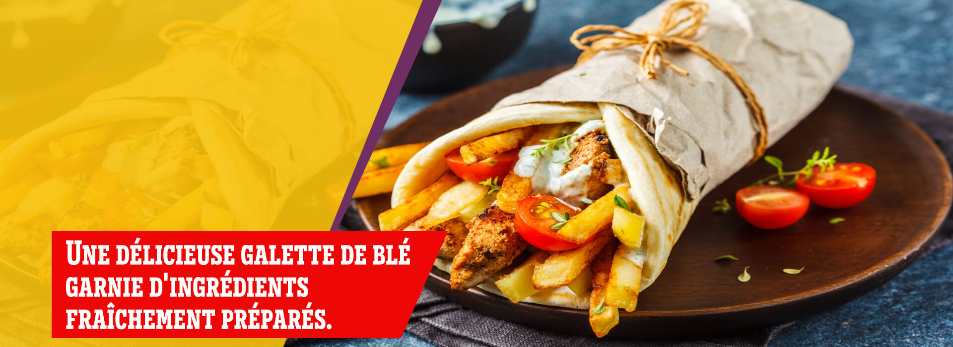 livaison chicken wraps à 60200 Compiegne